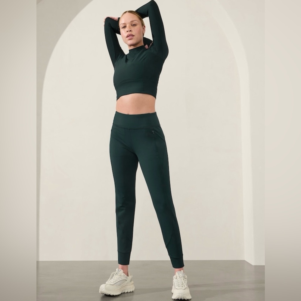 Athleta Dark Green Track Pants